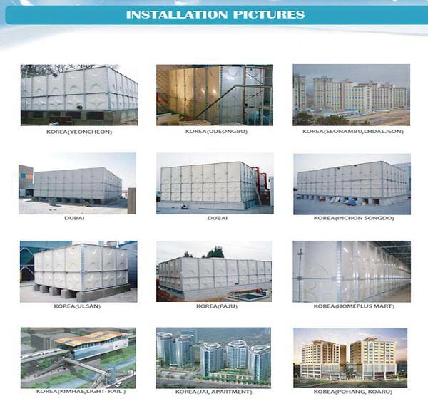 Industrial SMC FRP GRP Fiberglass 100000L Drinking Pressure Water Tank